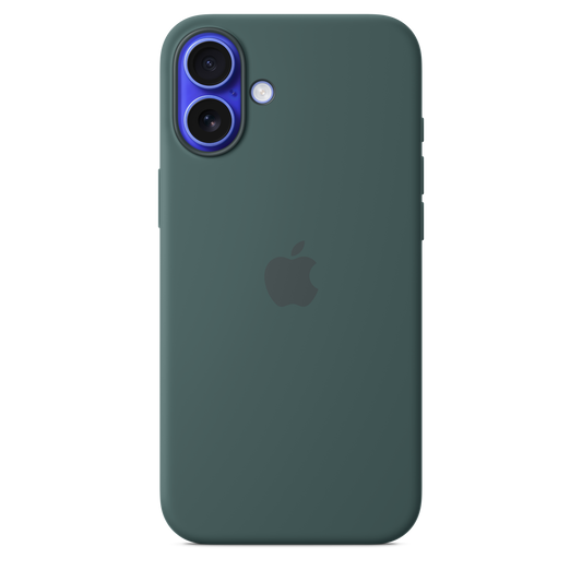 iPhone 16 Plus Silikon Case mit MagSafe – Seegrün