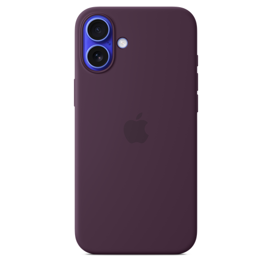 iPhone 16 Plus Silikon Case mit MagSafe – Pflaume