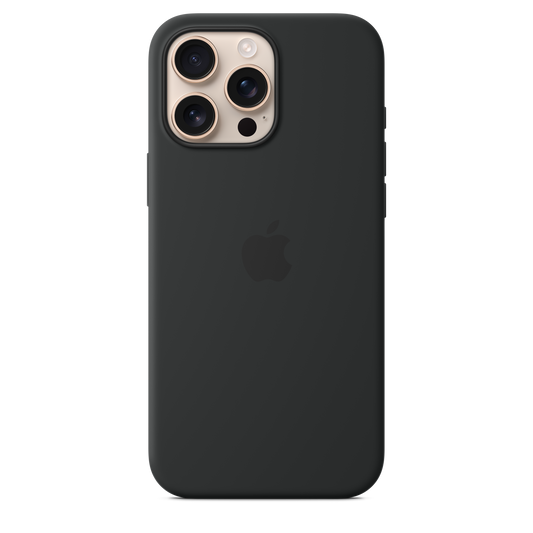 iPhone 16 Pro Max Silikon Case mit MagSafe – Schwarz
