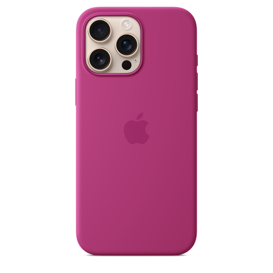 iPhone 16 Pro Max Silikon Case mit MagSafe - Fuchsia