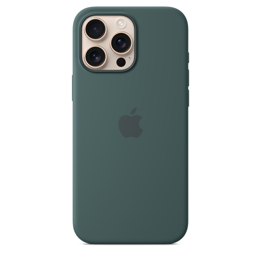 iPhone 16 Pro Max Silikon Case mit MagSafe – Seegrün