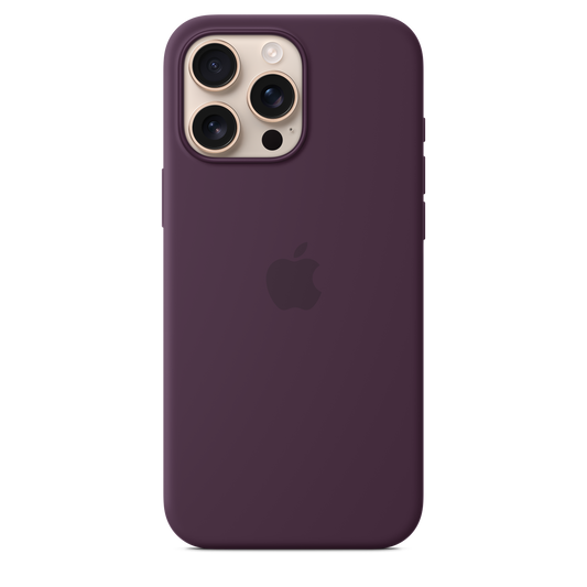iPhone 16 Pro Max Silikon Case mit MagSafe - Pflaume