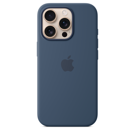 iPhone 16 Pro Silikon Case mit MagSafe – Denim