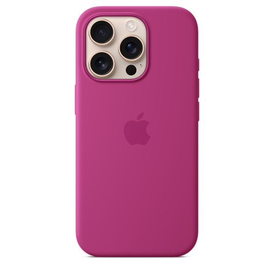 iPhone 16 Pro Silikon Case mit MagSafe – Fuchsia