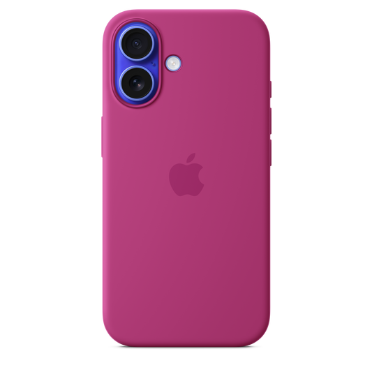 iPhone 16 Silikon Case mit MagSafe – Fuchsia