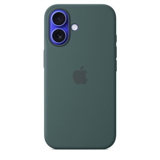 iPhone 16 Silikon Case mit MagSafe – Seegrün