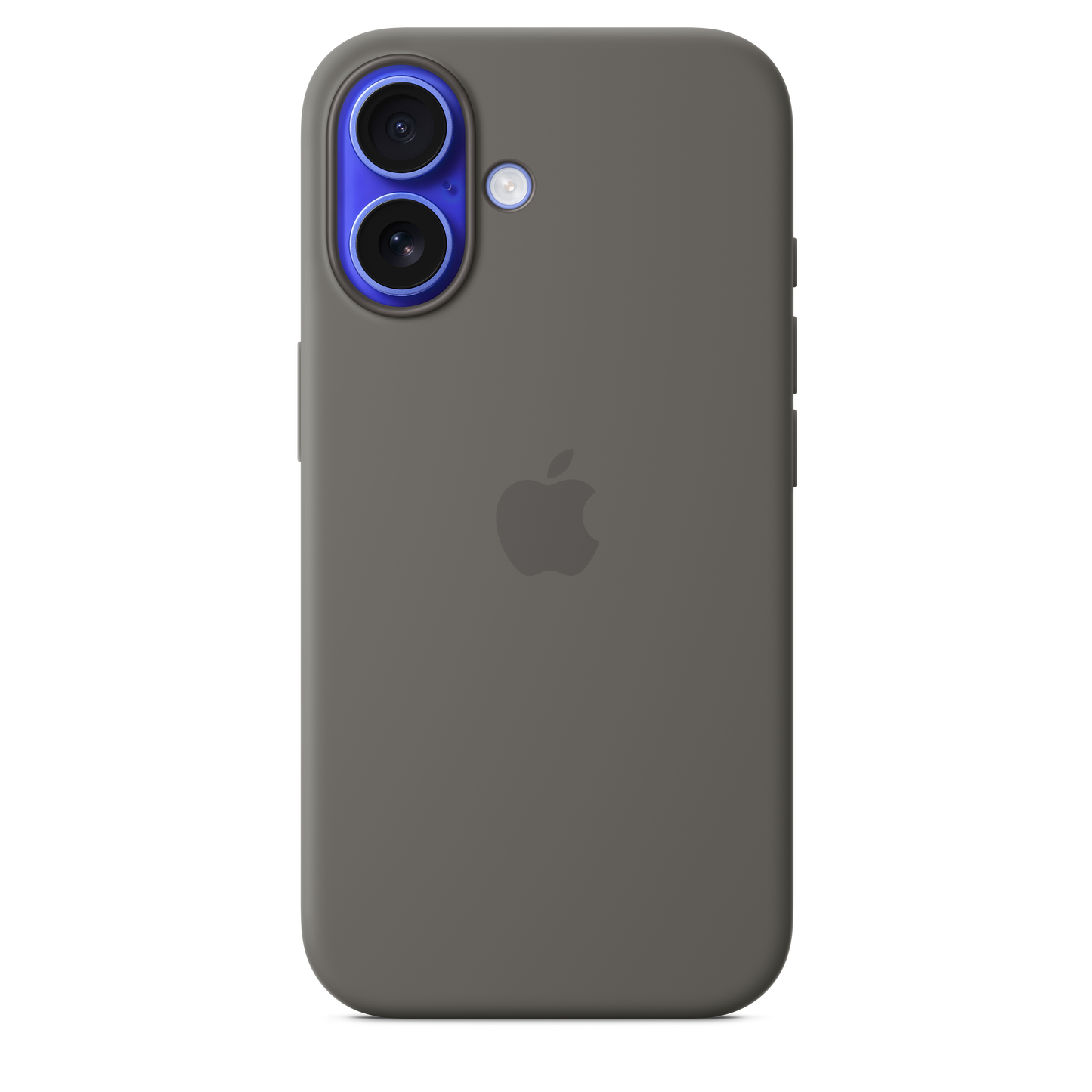 iPhone 16 Silikon Case mit MagSafe – Steingrau