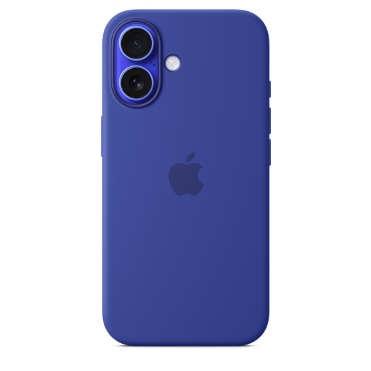 iPhone 16 Silikon Case mit MagSafe – Ultramarin