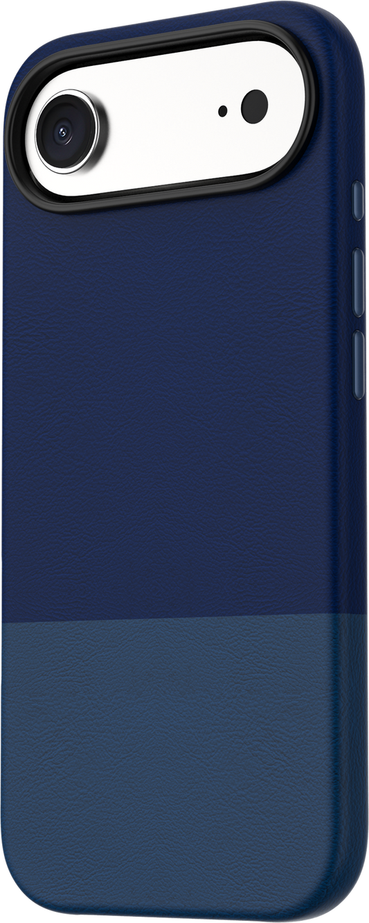 TEKNE DualTone Vegan Lederhülle für iPhone 17 Air-Blue