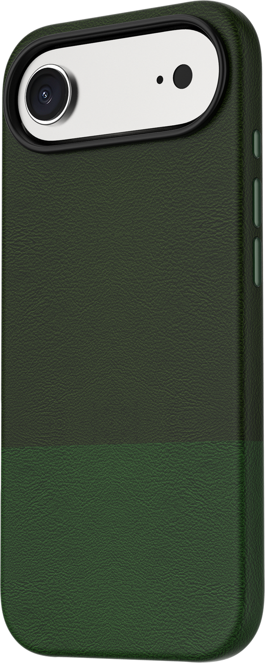 TEKNE DualTone Vegan-Leder-Hülle für iPhone 17 Air-Grün