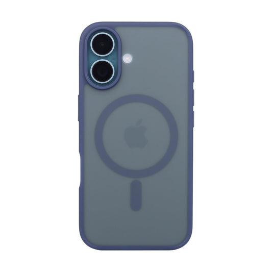Tekne Matt MagSafe Case für iPhone 16 | Mattes Finish | MagSafe-kompatibel & kratzfest - Blau